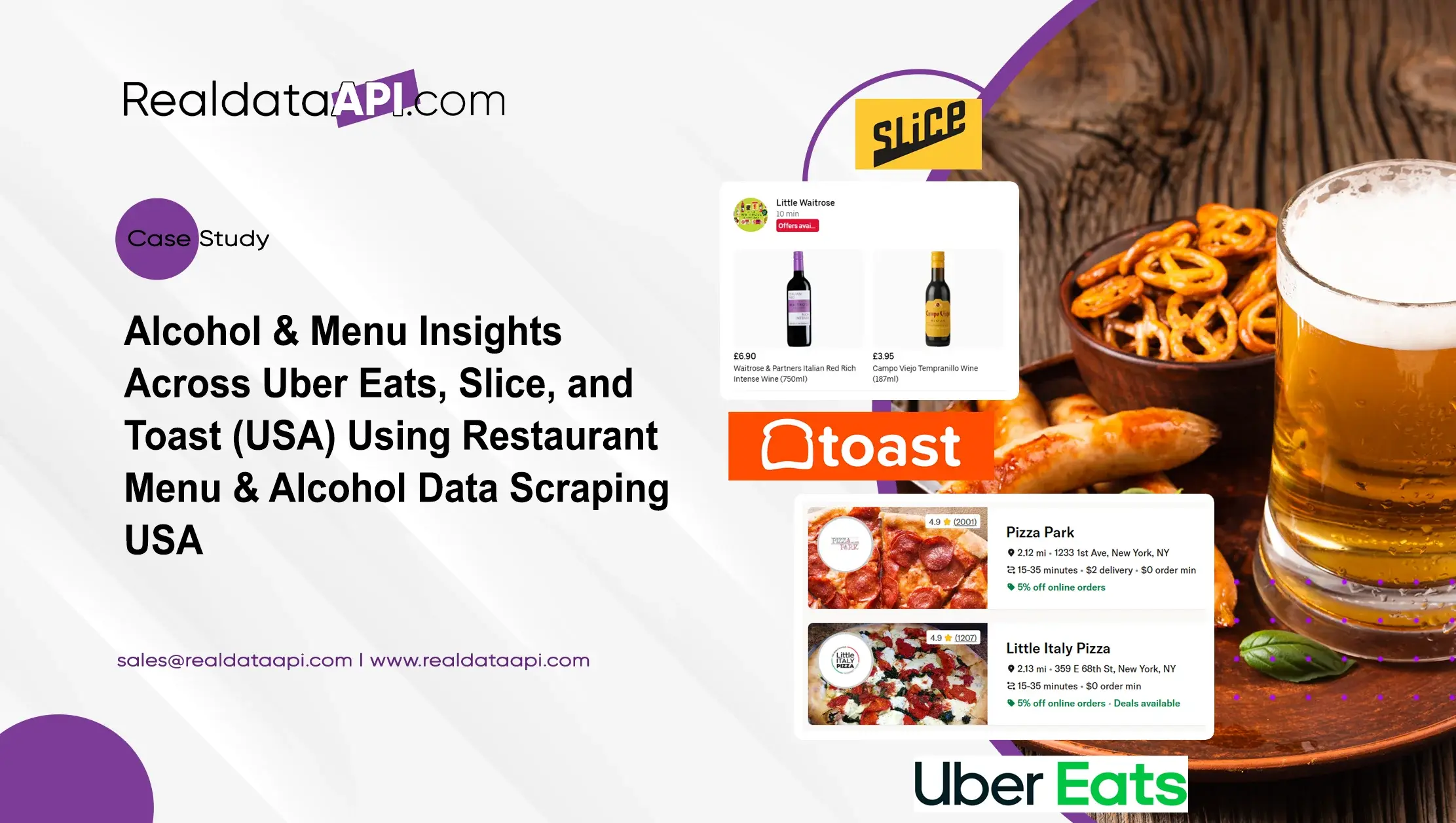 Alcohol & Menu Insights Across Uber Eats, Slice, and Toast (USA) Using Restaurant Menu & Alcohol Data Scraping USA Alcohol & Menu Insights Across Uber Eats, Slice, and Toast (USA) Using Restaurant Menu & Alcohol Data Scraping USA